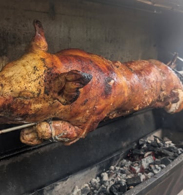 cochoon de lait rôti pour évènement en Normandie