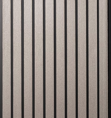 Silver Color Fluted Panels