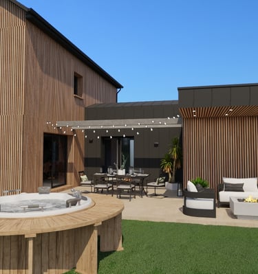 Maisons individuelles inspiré de l'architecture scandinave