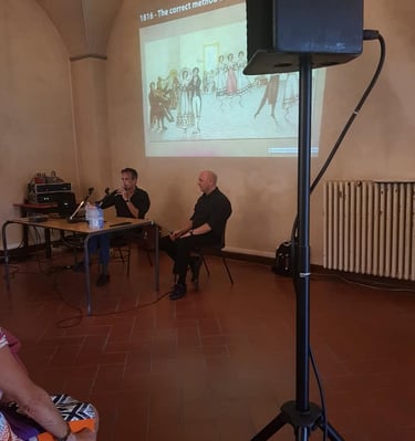 Marcelo Castelo en Santa María Novella, Firenze, Italia