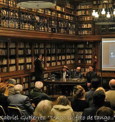Marcelo Castelo, Coco Días, Eduardo Arquinbau y Carlos Rivarola en la Alianza Francesa.