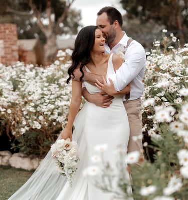 bride and groom photography shoot