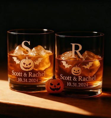 custom glass whiskey glasses