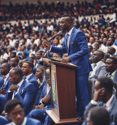 A panel discussion featuring young political leaders.