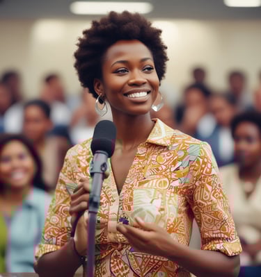 Participants at a civic engagement event.