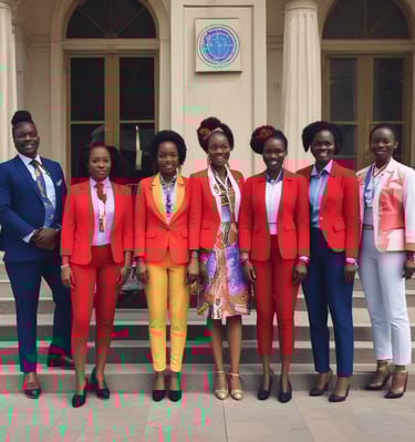 Volunteers working together on a community project.