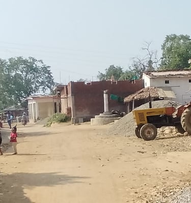 image of children and tractor