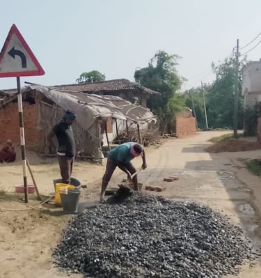 2 person working on the road