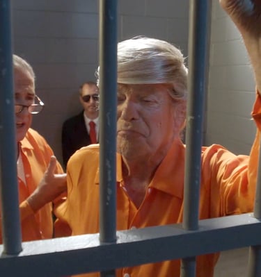 Trump and Rudy Behind Bars - Prisoner Trump Image