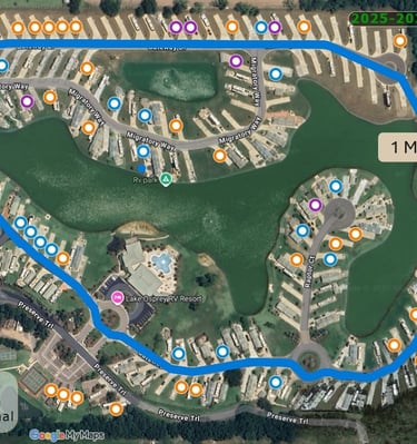 One-Mile Fitness Loop: Jog or stroll through scenic surroundings.. Bring your dogs, too