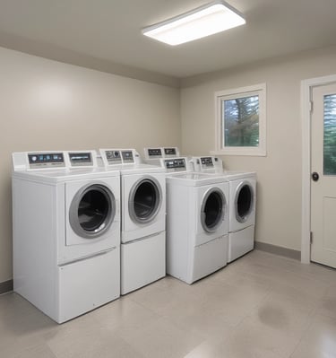 Laundry Facilities: Keep things fresh and clean.