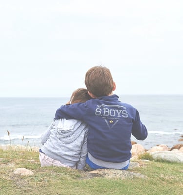 Photo famille bord de mer