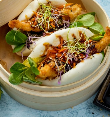 Bao bandelės – švelnios, garuose virtos azijietiškos bandelės su įdaru