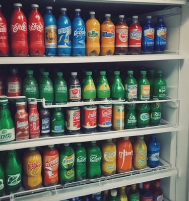 Bottles of authentic Sri Lankan beverages on a shelf.