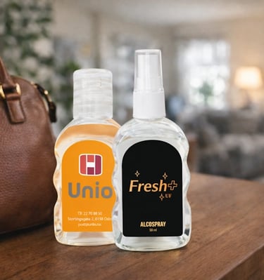Hand Hygiene Gel and Spray – Promotional & Custom Branded Solutions