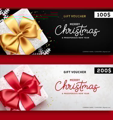 Chèques cadeaux personnalisés