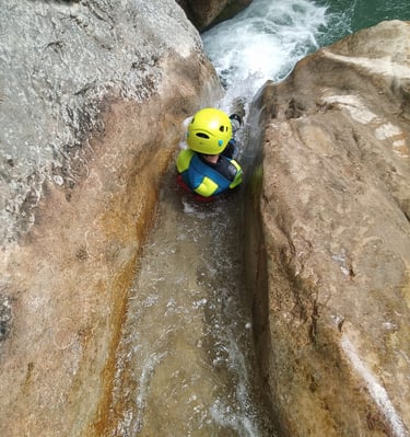 Toboggan au canyon de Rabou, Serre-Ponçon, Hautes-Alpes, Gap, Chorges, Savines