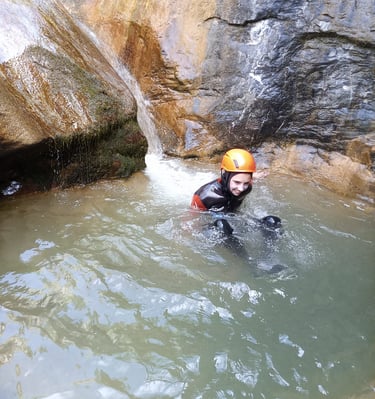 Canyon ado la Rouanette, canyoning Srre-Ponçon, 05, Hautes-Alpes