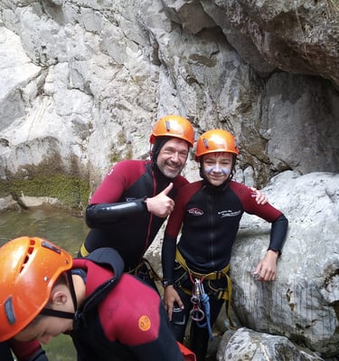 Canyon en famille dans le 05, Hautes-Alpes, Serre-Ponçon, canyon journée