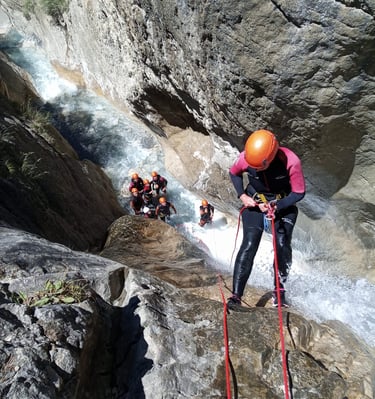 Canyoning à Serre-Ponçon, la Blache, fosse aux lions, Savines, Embrun, Chorges, Chateauroux