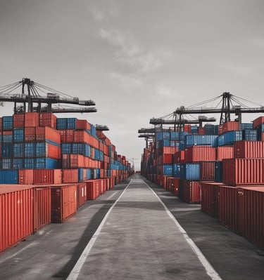 red cargo containers on dock during daytime