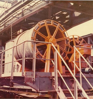 adlerwinden llp barrel type motorized cale reeling drum for stacker reclaimer manuafcturer in india