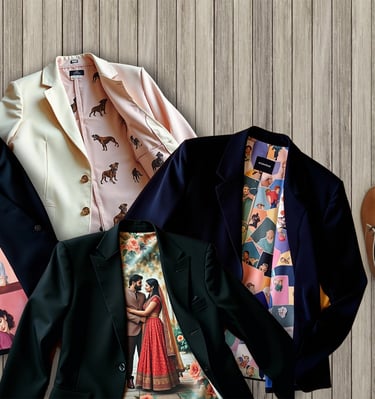 Boutique-style Interlining printing for custom made-to-measure orders
