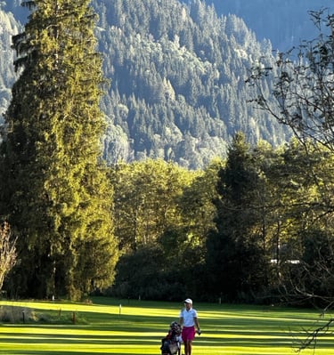 Nela Nováková na golfovém hrišti