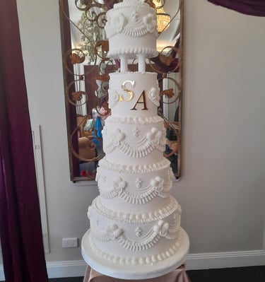 Lily Farm House Wedding Cake
