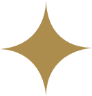 Gold four-point star