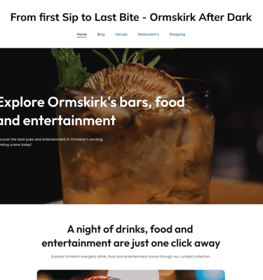 Ormskirk After Dark website
