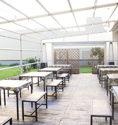 Dehors esterno per eventi privati a Torino