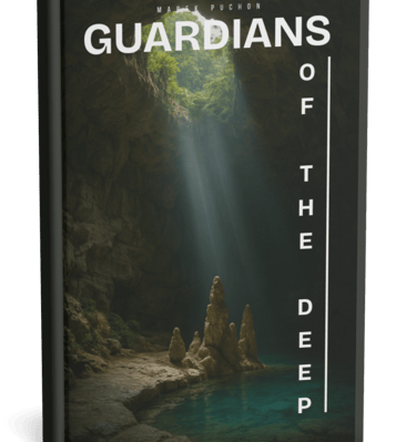 a book cover of guardians of the deep sea