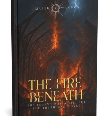 a book cover of the book the fire beneath the fire