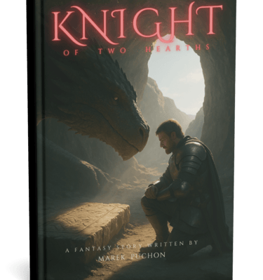 a book cover of a book with a man sitting on a rock