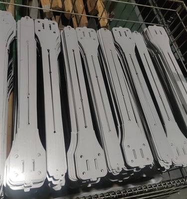 Laser cut stainless steel brackets for UK construction