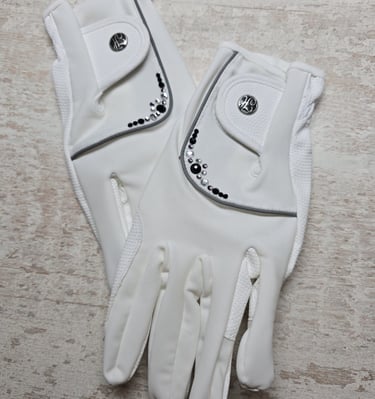 Handschoenen van Moeders Mooiste Frontriemen met strass