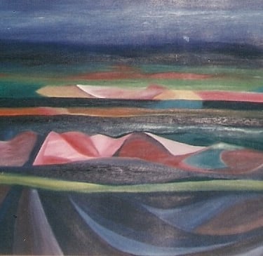 A busca de si mesmo pelo espelho das cores - óleo - 1991