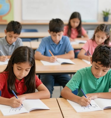 A cozy reading nook shaped like a spaceship, bathed in soft golden light.