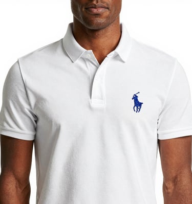 Sleek Nike swoosh in white against a deep blue backdrop.