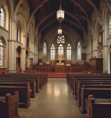 Children participating joyfully in a Sunday school activity at the church