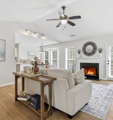 simpsonville small open floor plan sold in one day staged by staging house