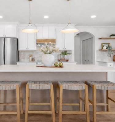 kitchen in greenville staging house