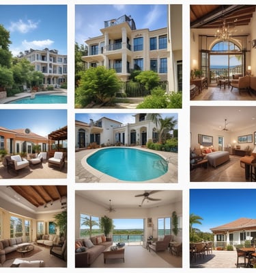 Charming vacation rental patio adorned with colorful flowers and comfortable seating.