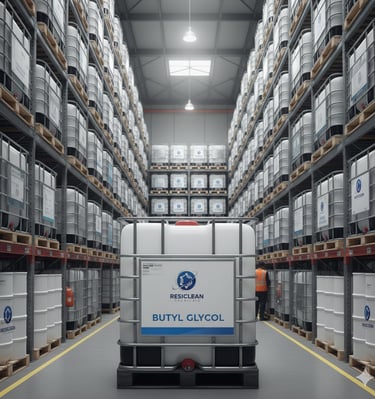 a man in a warehouse with a truck and a truck
