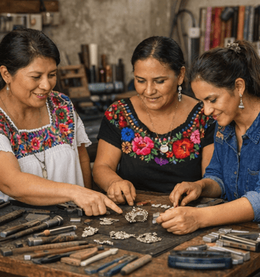 mujeres-mayas-artesanas-plata-joyeria-mexicana-hecha-a-mano