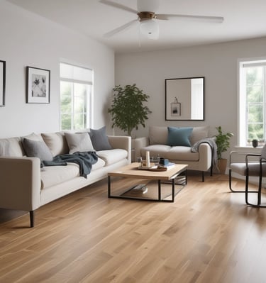 Bright bedroom showcasing soft carpet flooring that adds comfort and style.