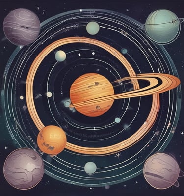 An array of vintage and artistic items is displayed, including books with old covers and zodiac sketches, an astrology-themed matchbox, photographic images featuring an arm adorned with bracelets, and pink dried flowers arranged near wheat stalks. The setup conveys a sense of nostalgia and mystique, with items carefully laid on an open notebook.