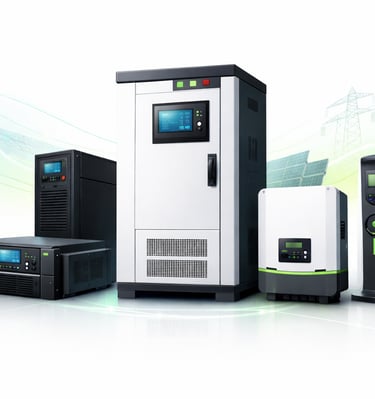 Professional solar inverters, battery storage systems, and EV chargers for renewable energy management.