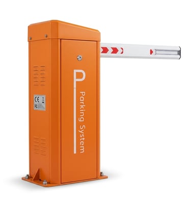 Automatic boom barrier for vehicle access control and security management.